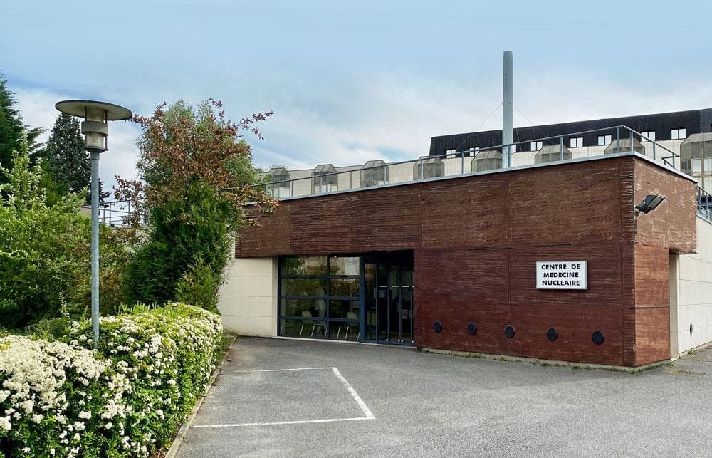 Entrée du centre de médecine nucléaire de Soissons